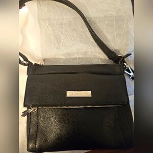 Liz Claiborne Black Leather Crossbody
